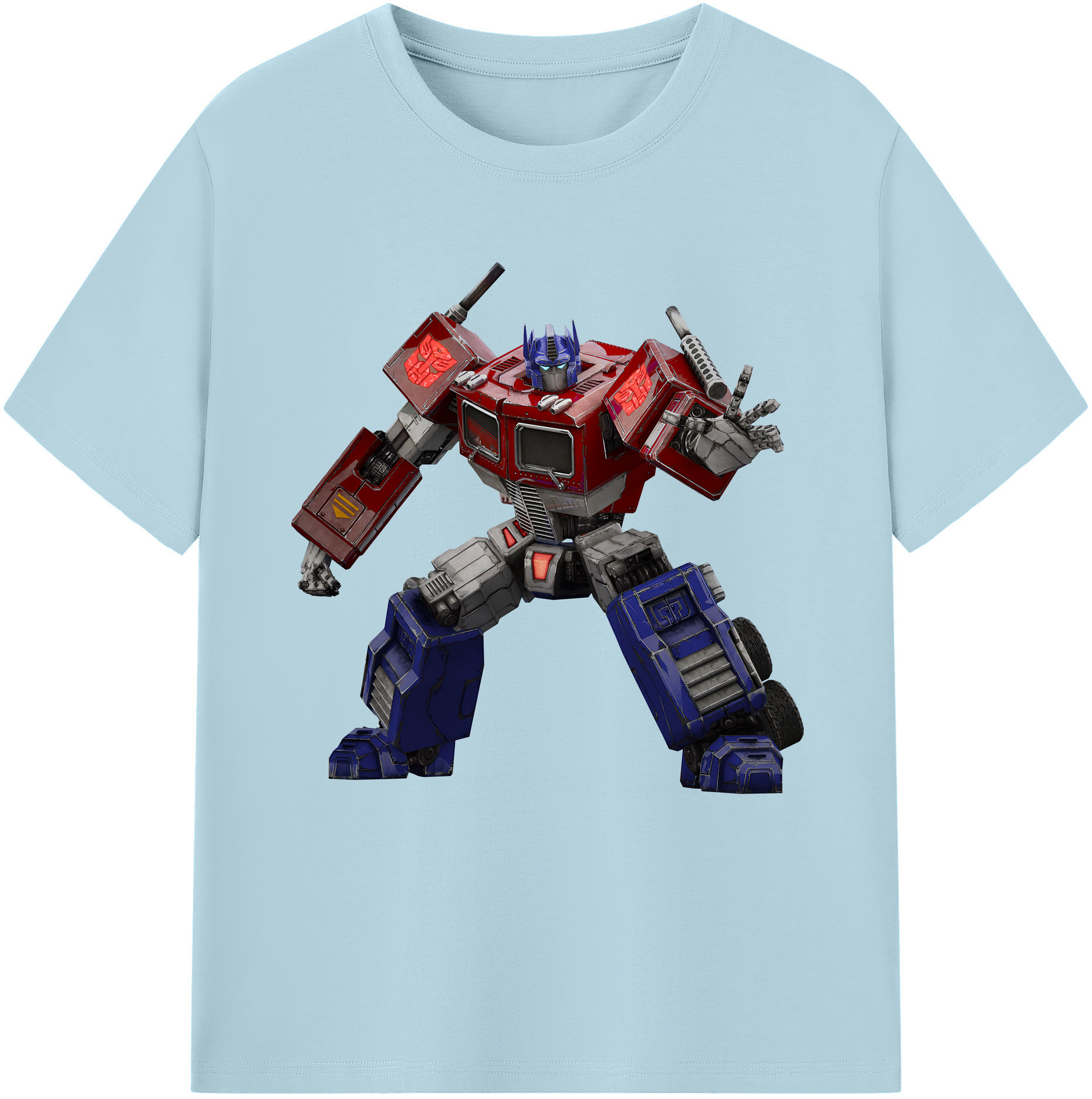 （画像用） Transformers トランスフォーマー 綿100％半袖Tシャツ（フロントプリント）